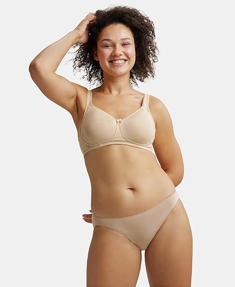 Jockey ES24 Plus Size Wirefree Cotton Bra – Full Coverage with Plush Lined Cups